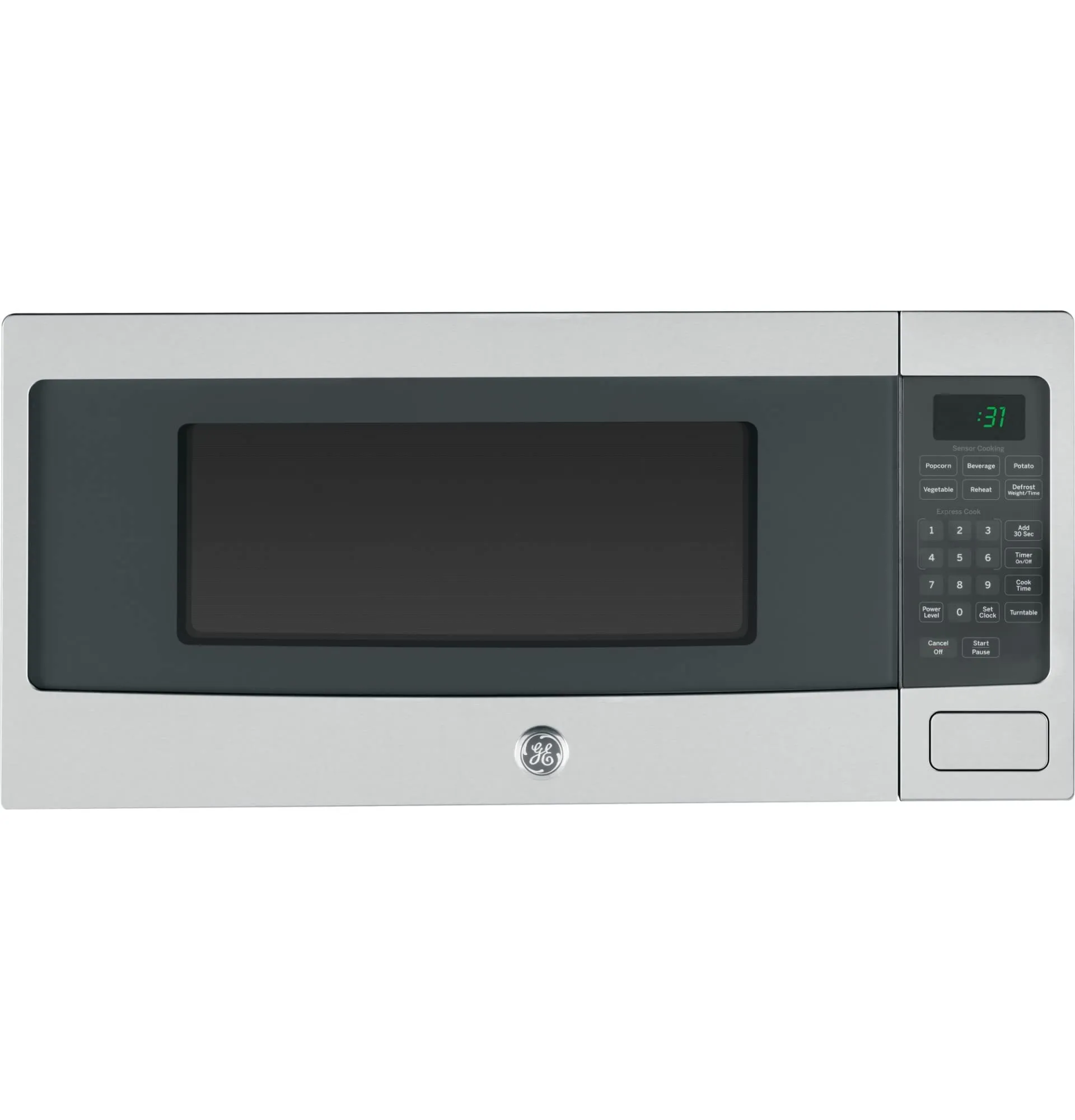 GE Profile 1.1 Cu. Ft. 800W Countertop Microwave with Turntable and Built-In Capability