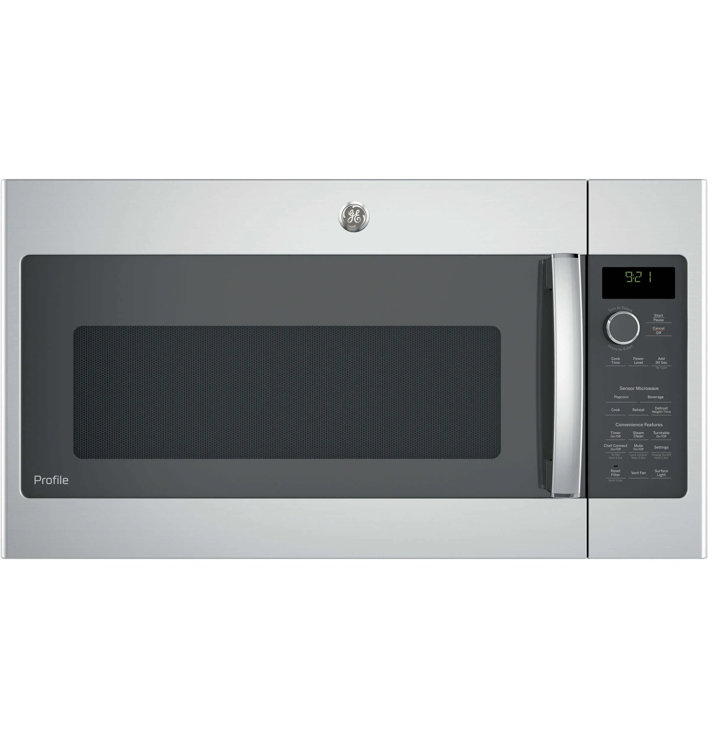 GE PVM9215SKSS 2.1 cu. ft. Over-the-Range Microwave with 1000 Watts & 4-Speed Vent Fan