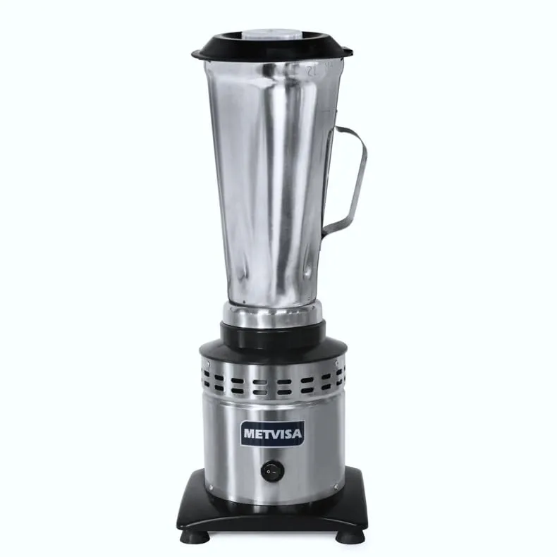 Generic Industrial Blender 0.5 Gallon Silver - Durable Aluminum, 2L Capacity, Compact Design