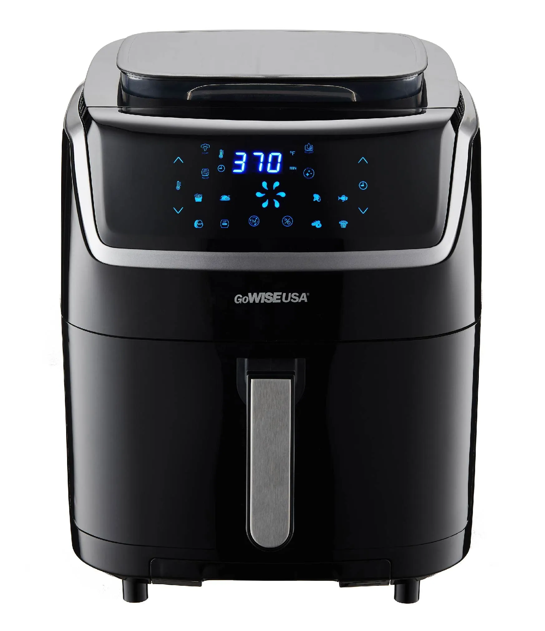 GoWISE USA 7-Quart Steam Air Fryer with Touchscreen, 8 Presets, and Self-Clean Function