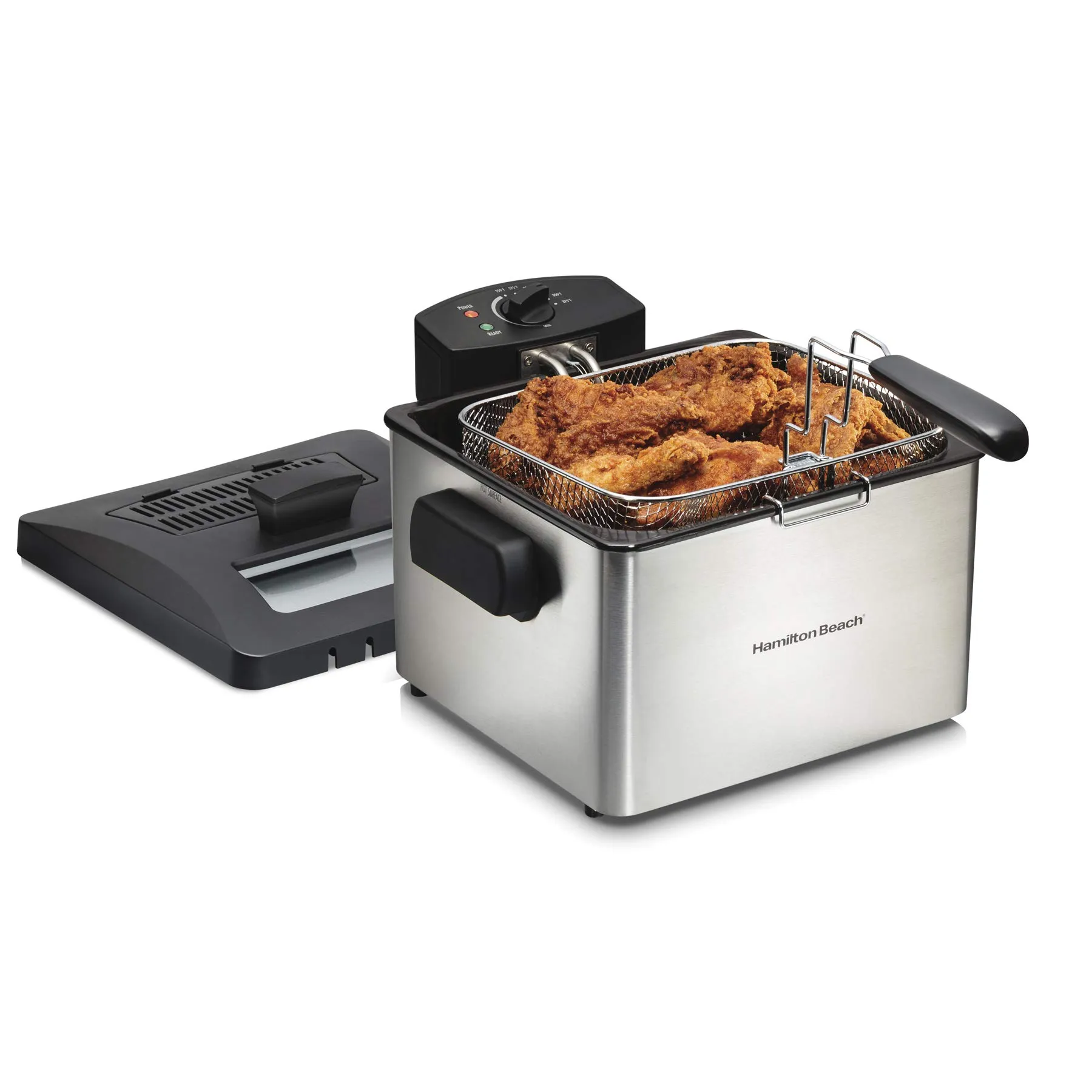 Hamilton Beach 35042 Professional Electric Deep Fryer, 21 Cups Oil Capacity, Stainless Steel