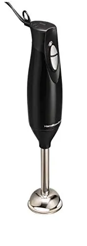 Hamilton Beach 59759 2-Speed Hand Blender, 225W Motor, Black, Stainless Steel & Plastic