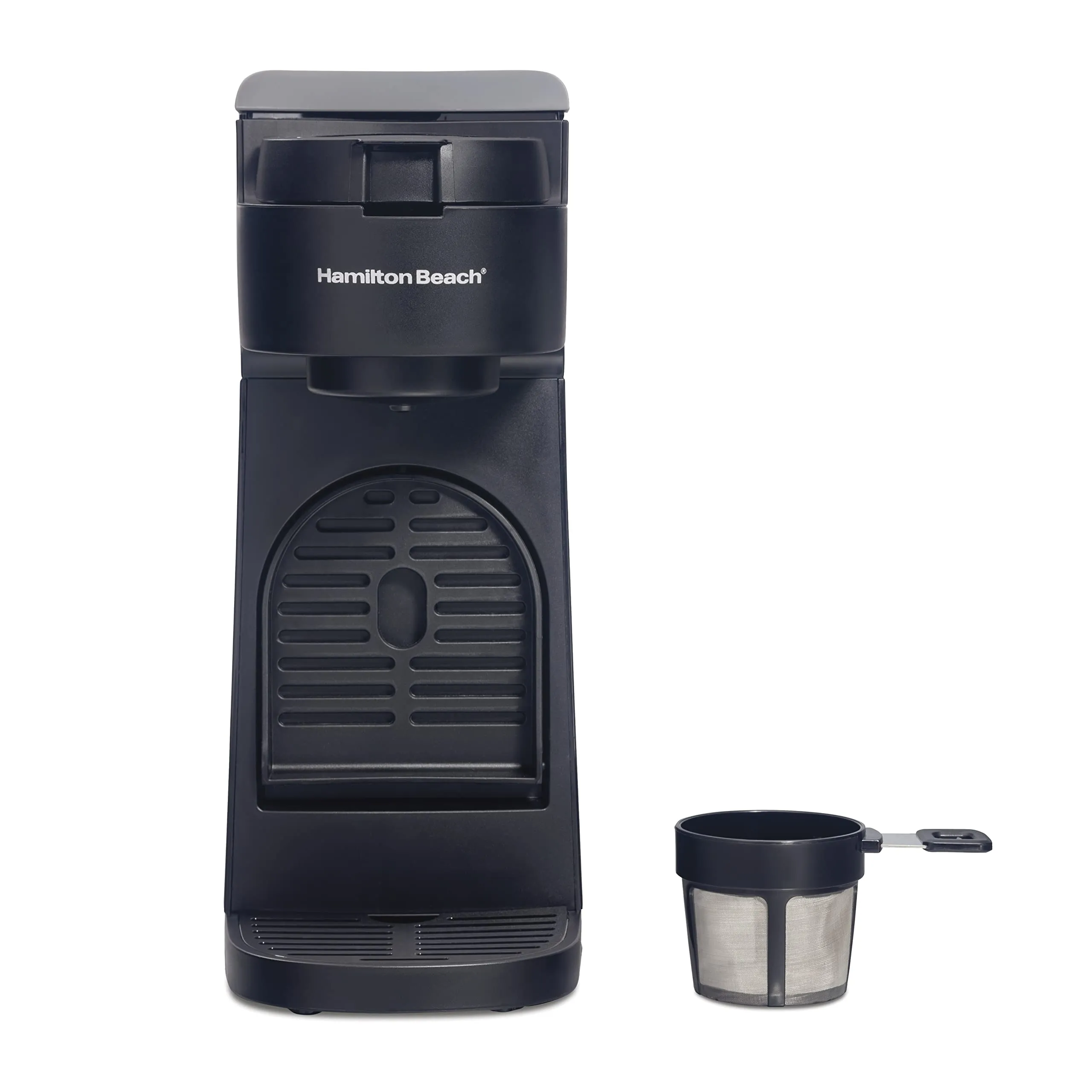 Hamilton Beach The Scoop Single Serve Coffee Maker, Brews 8-14oz Cups, Eco-Friendly & Fast