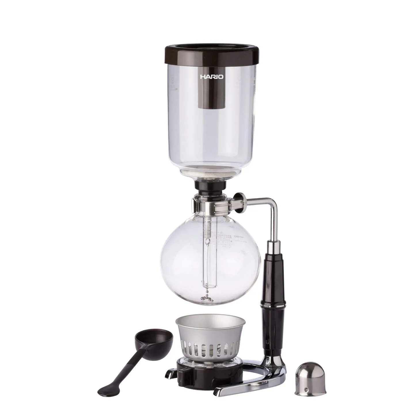 Hario Technica Coffee Syphon 600ml, 5 Cup Capacity, Heat Resistant Borosilicate Glass