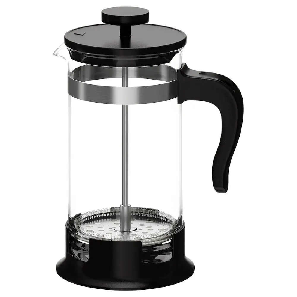 I-K-E-A UPPHETTA French Press Coffee Maker, Black, 34 oz Glass/Stainless Steel