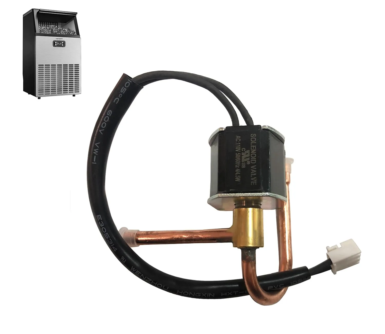 Ice-Harvesting Electro-Magnetic Solenoid Valve for EUHOMY Commercial Ice Maker 99lbs/24H