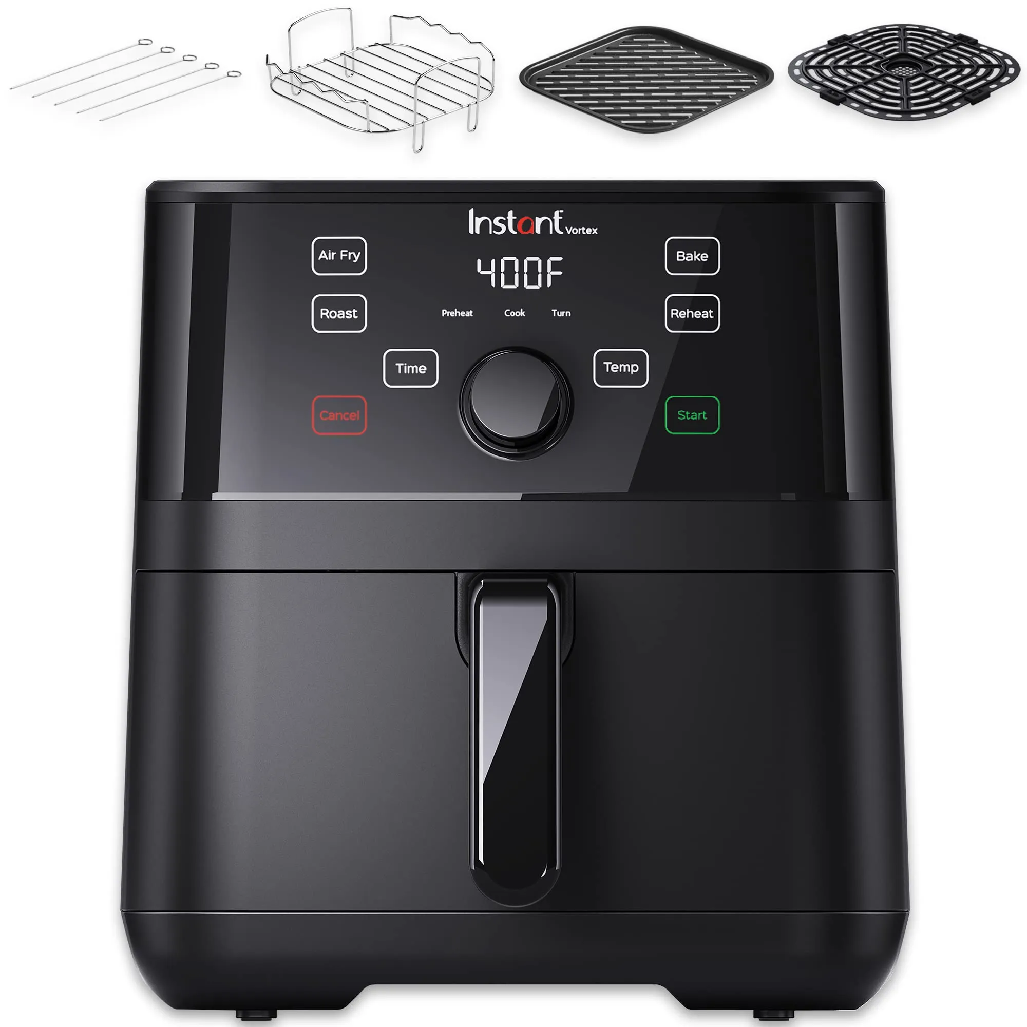 Instant Pot 5.7QT Air Fryer Oven with Touchscreen, 4-in-1, Customizable Smart Cooking, Renewed