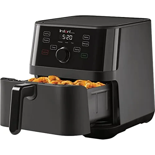 Instant Vortex 5.7QT Air Fryer with EvenCrisp Technology, 4-in-1 Functions, Black