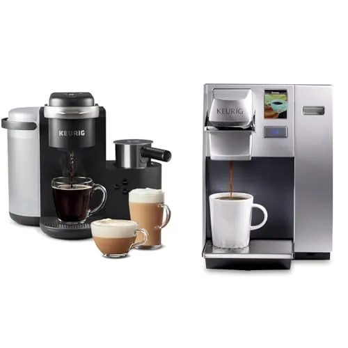 Keurig K-Cafe Single Serve Coffee & K155 Office Pro Pod Maker, Dark Charcoal & Silver