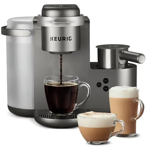 Keurig K-Cafe Special Edition Coffee Maker, Nickel Finish, Latte & Cappuccino, 60oz Reservoir