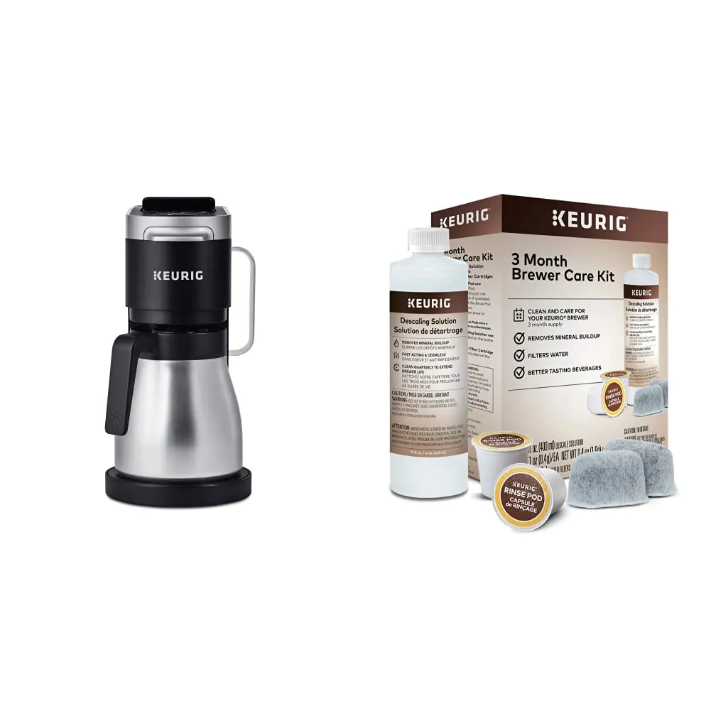 Keurig K-Duo Plus Single Serve & Carafe Coffee Maker Bundle with Maintenance Kit