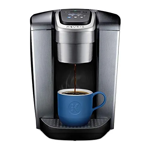 Keurig K-Elite Single Serve K-Cup Pod Coffeemaker in Brushed Silver - Versatile & Programmable