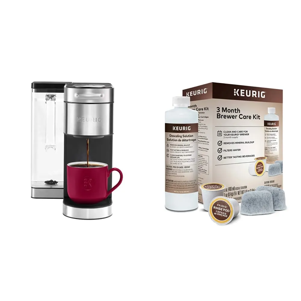 Keurig K-Supreme Plus Coffee Maker & 3-Month Brewer Maintenance Kit - MultiStream Technology, 78oz