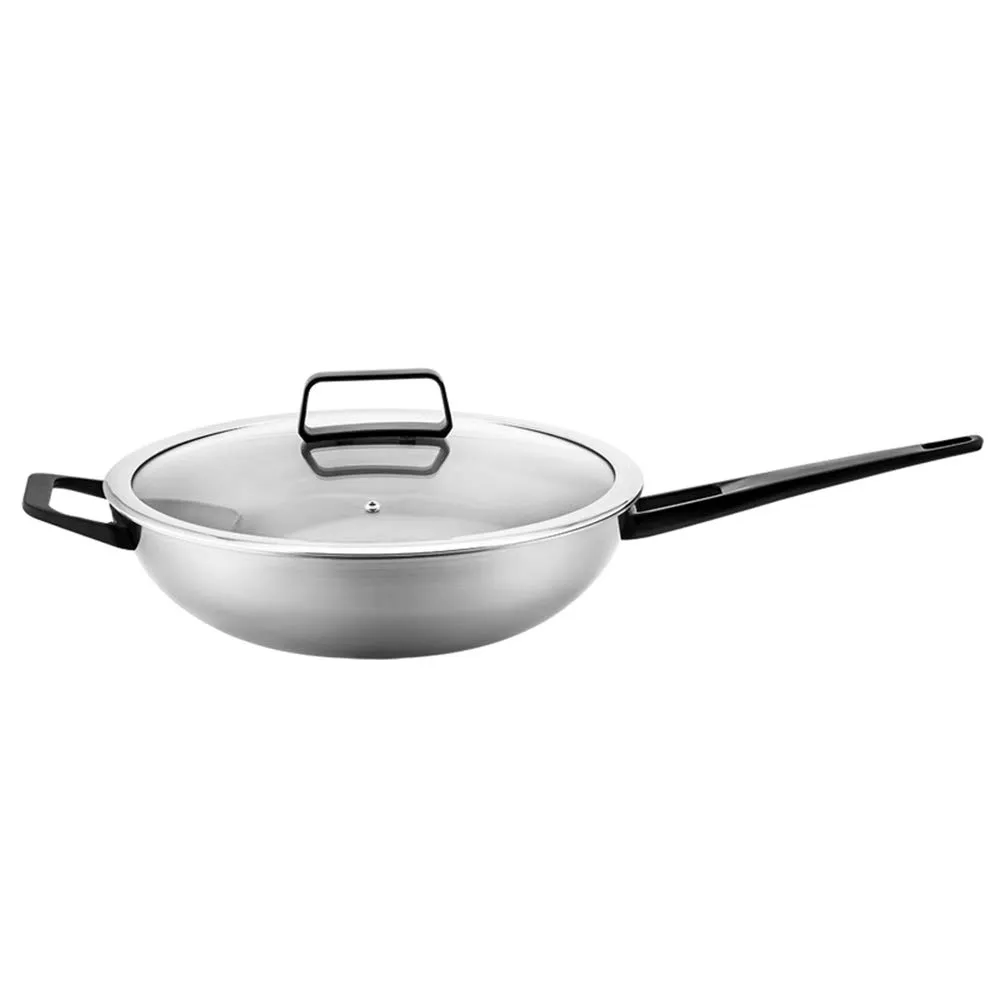 Kitchen Non-Stick Titanium Wok 32cm - Healthy, Light, Energy-Saving, Less Oily Smoke, Non-Rusting