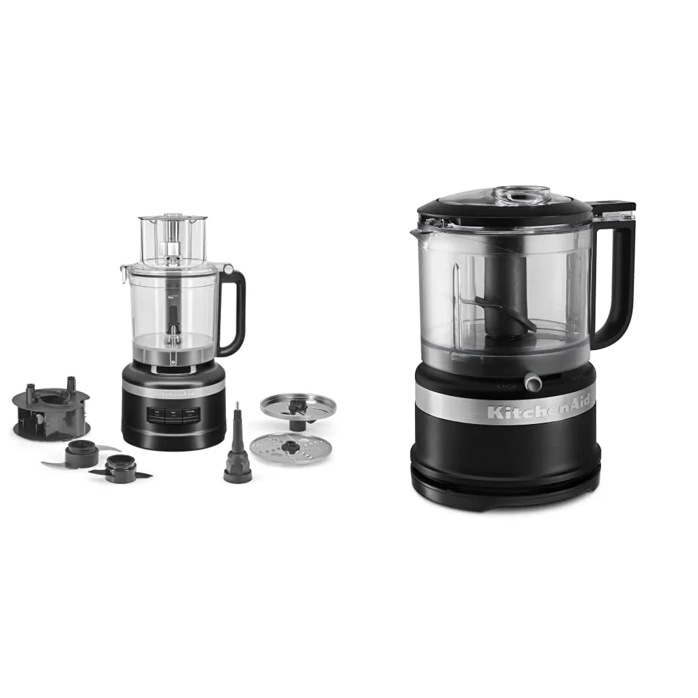 KitchenAid 13-Cup Food Processor & 3.5-Cup Chopper, Matte Black - Versatile Kitchen Solutions