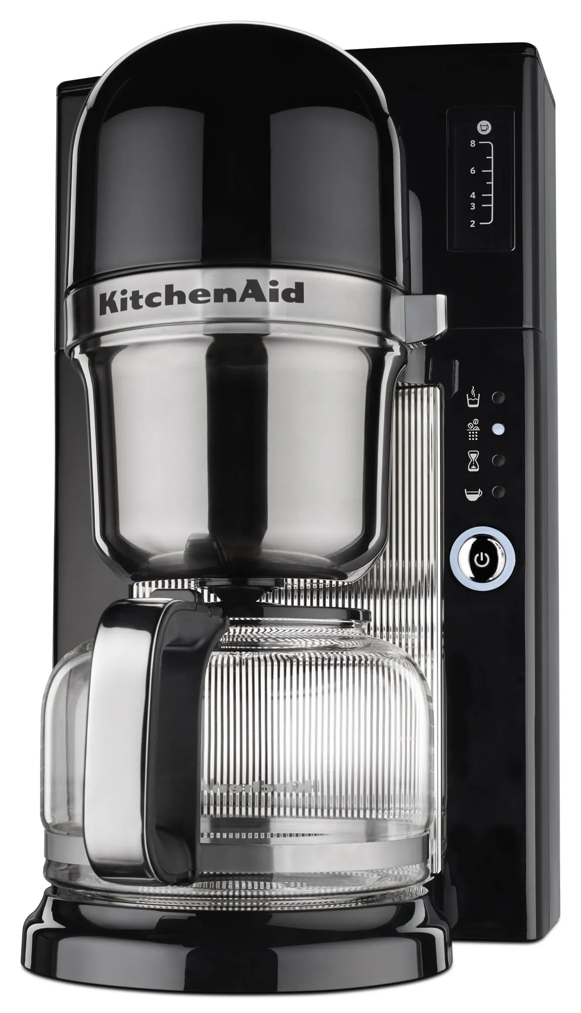 KitchenAid KCM0801OB Pour Over Coffee Brewer in Onyx Black, 8-Cup Glass Carafe Included