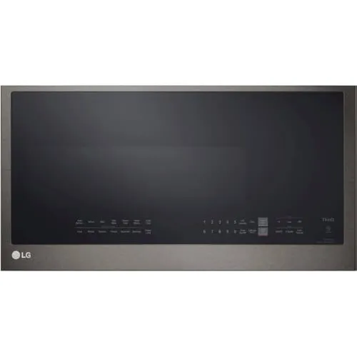 LG MVEL2033D 2.0 Cu. Ft. Black Stainless Steel Over-the-Range Microwave with Smart Features