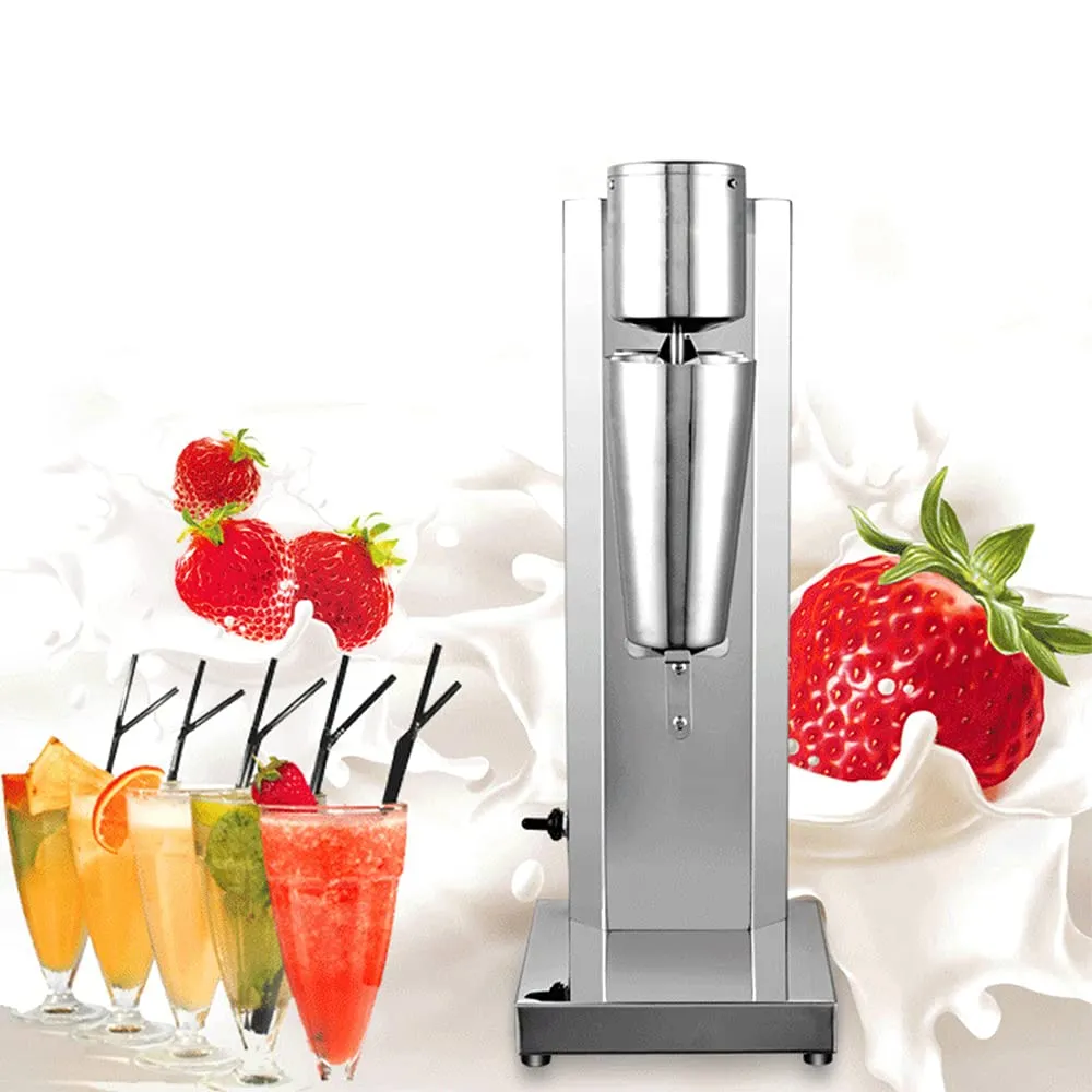 Milkshake Maker 650ml Electric Mixer 180W Stainless Steel Blender with Adjustable Speed