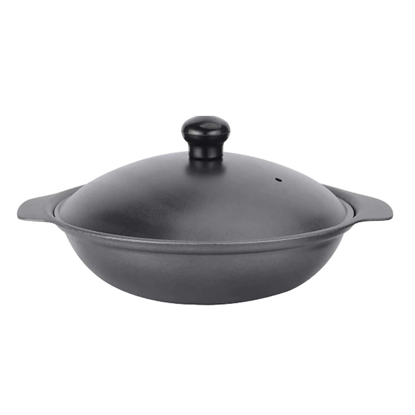 Mini Cast Iron Wok with Lid 18cm/20cm/22cm/24cm for Induction Cookers & Tabletop Presentation