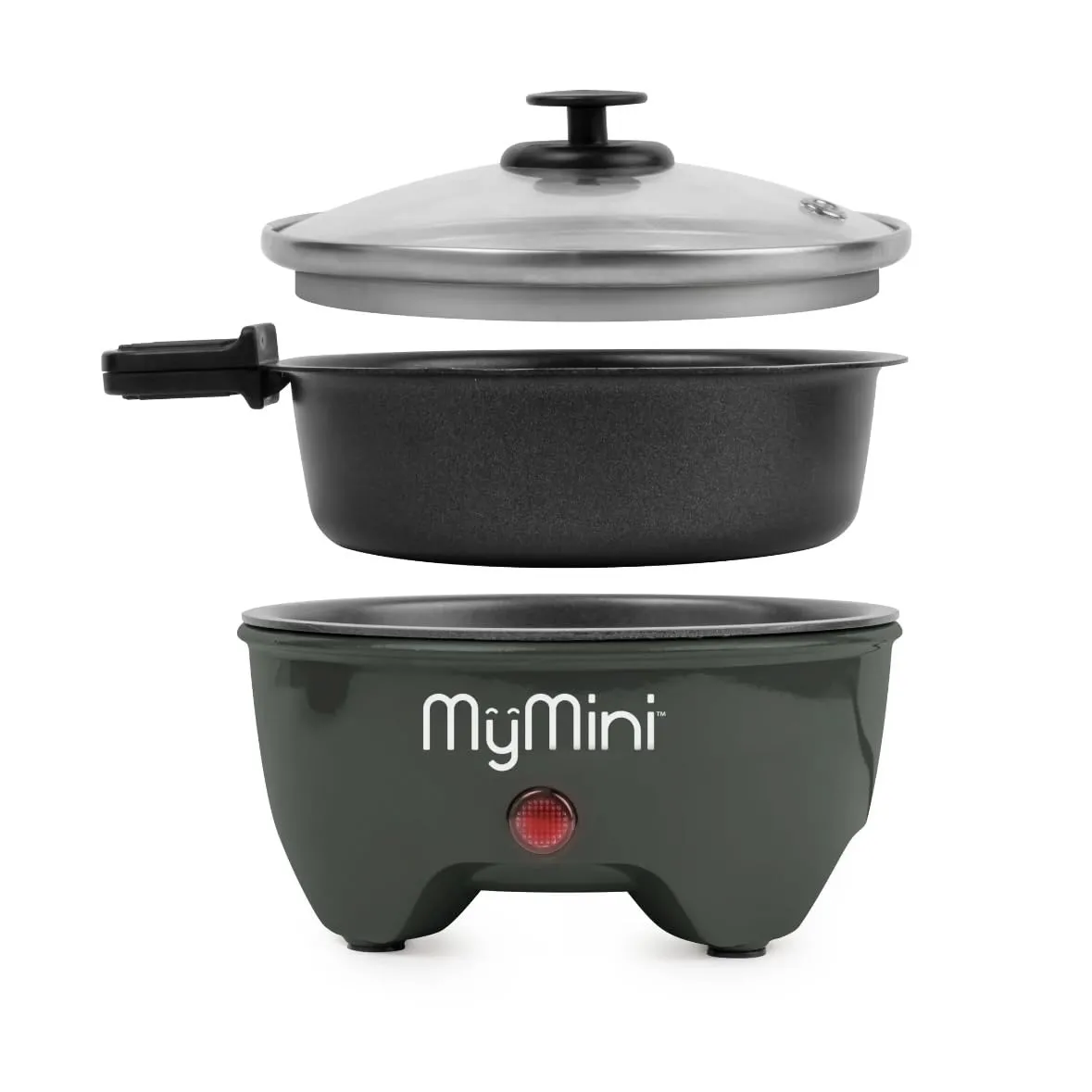 Mini Electric Hot Pot: Portable Ramen Cooker, 5-in-1 Multi-Functional Cooking Pot, Non-Stick