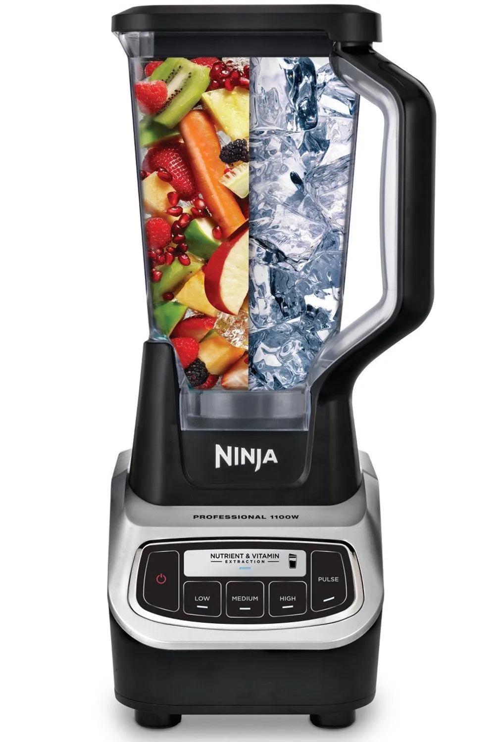 Ninja BL621 Professional Blender & Nutri Ninja Cups 1100 Watts, Black - Renewed Quality