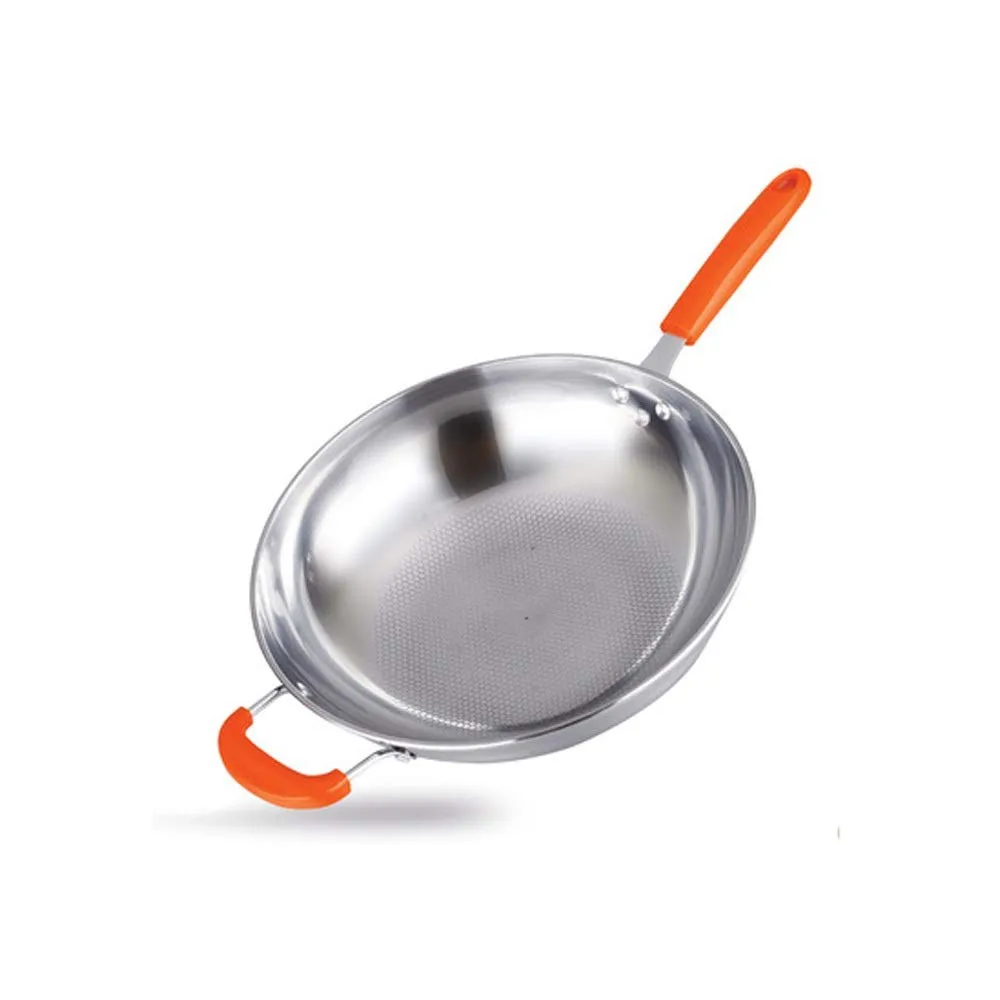 Non-Stick Stainless Steel Wok 33x9.5cm