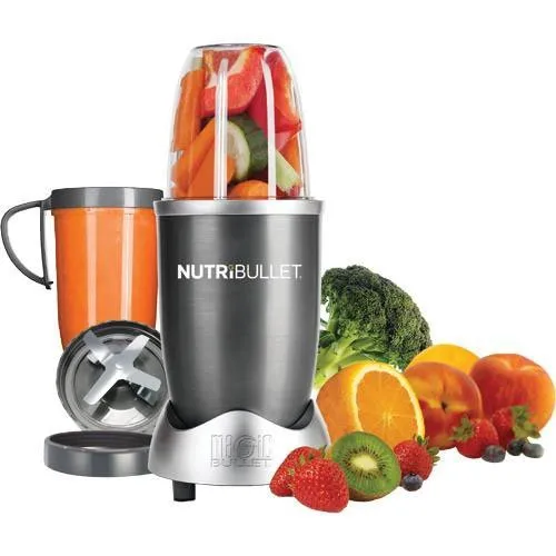 NutriBullet 8-Piece High-Speed Blender/Mixer System Gray - Certified Reconditioned 600W