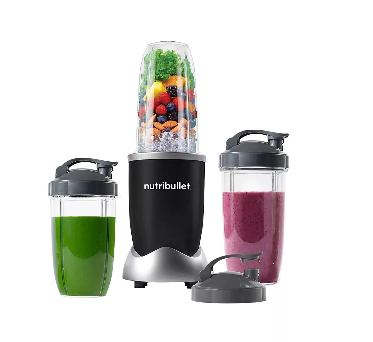 NutriBullet Pro 900-Watt Blender - Matte Black, Powerful Smoothie Maker with Recipe Book