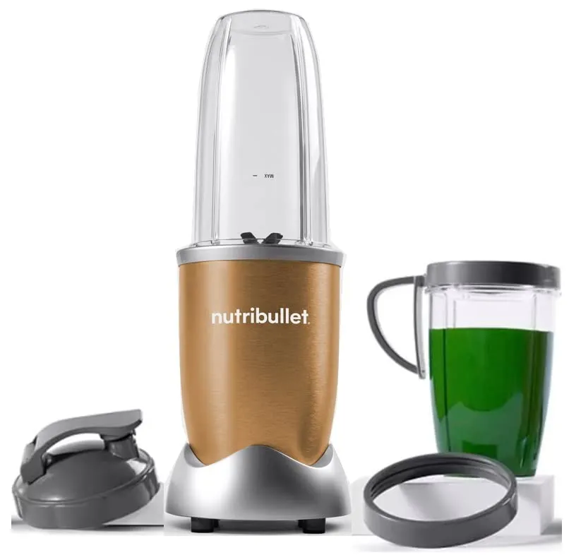 NutriBullet Pro 900-Watt Blender in Copper - Easy, Fast Smoothies & Effortless Cleaning