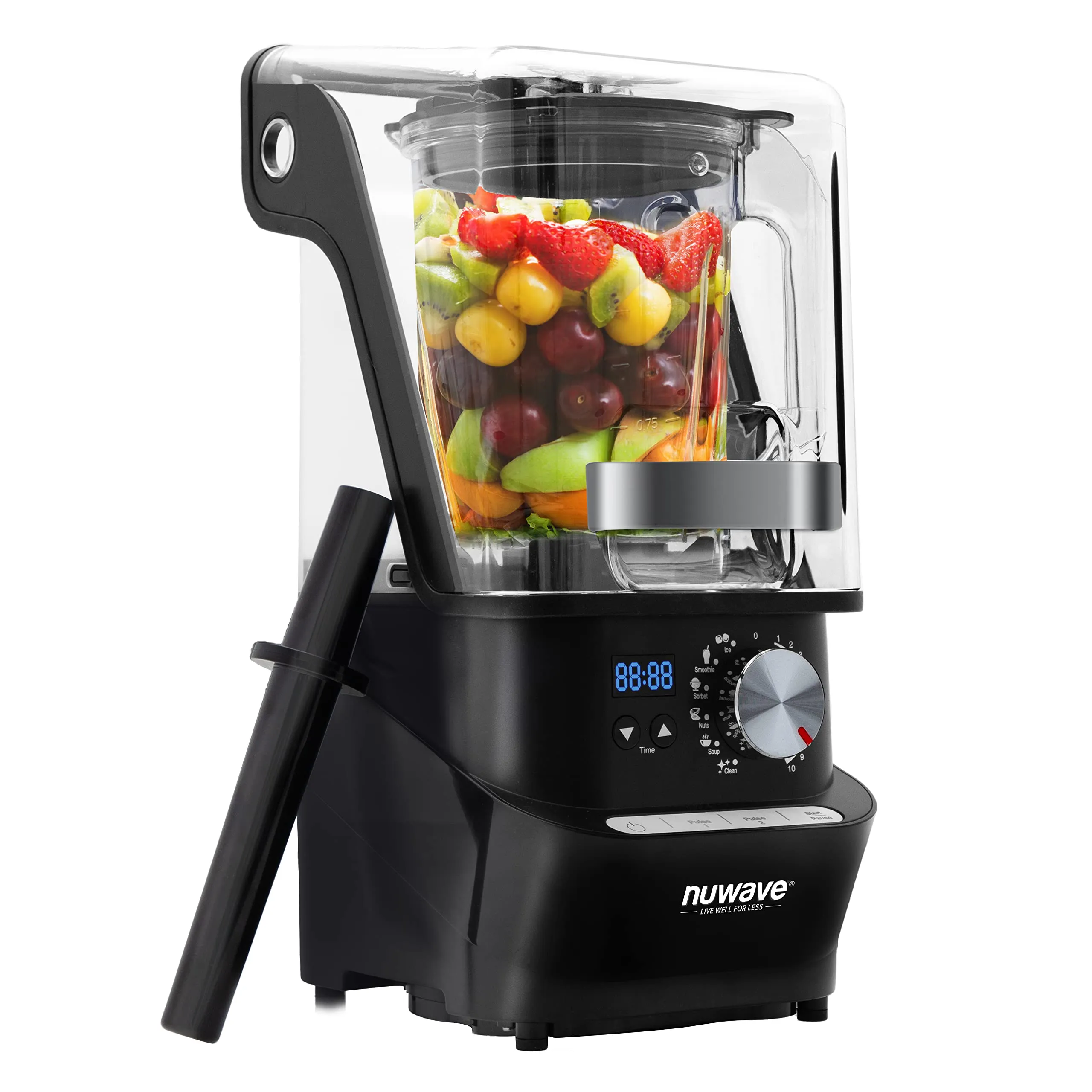 Nuwave Infinity Noise Reduction Blender - 56oz Tritan Jar, Digital Controls, Laser-Cut Blades