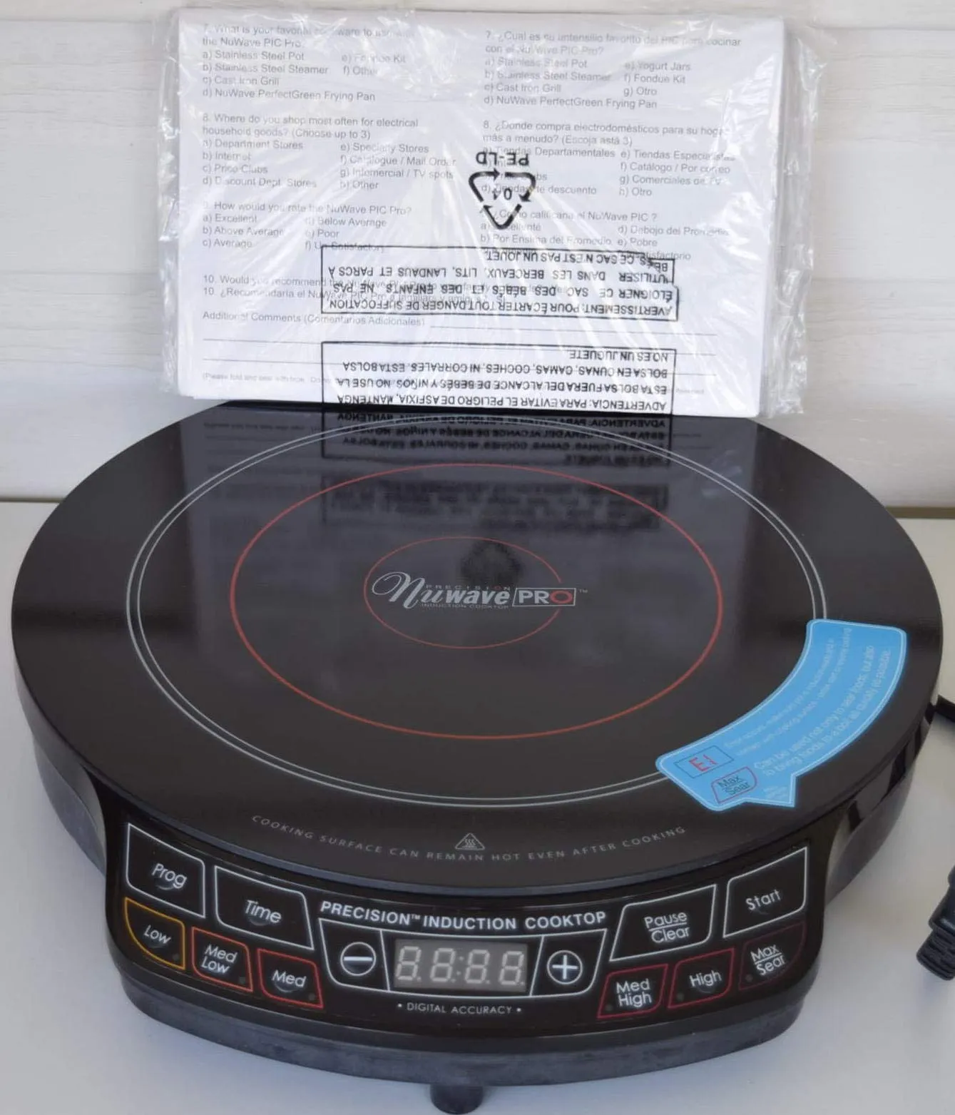 NuWave Pro Precision Induction Cooktop PIC Model 30301 - Efficient Cooking, Compact Design