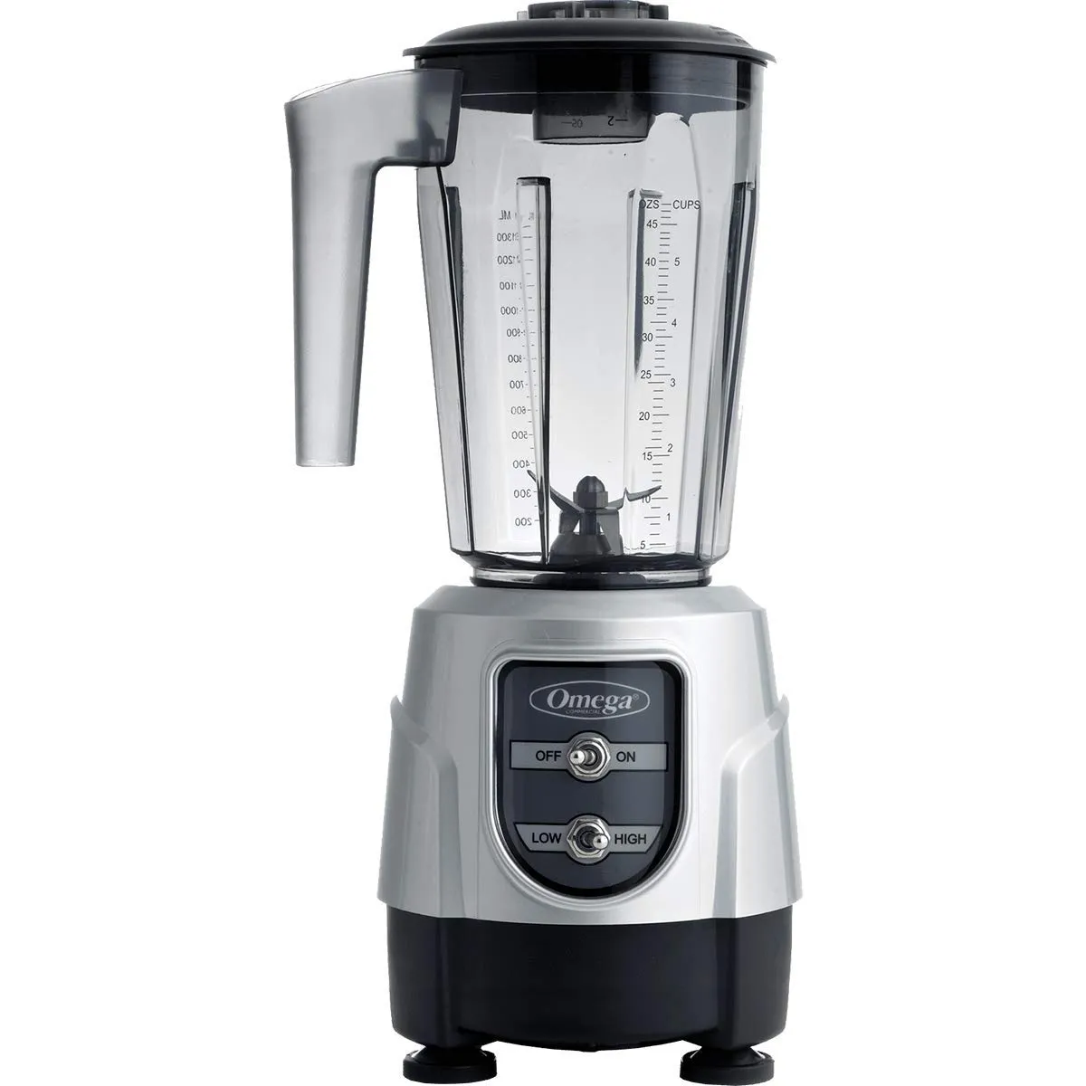 Omega BL330S 1-HP Blender with 48-Ounce Tritan Container - Commercial Quality, Silver