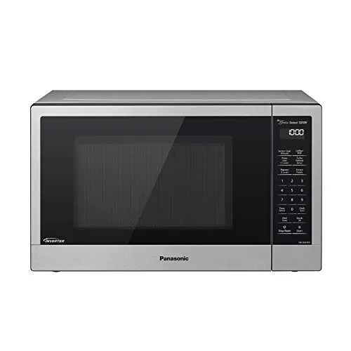 Panasonic NN-SN67K Microwave Oven, 1.2 Cu.Ft, Stainless Steel, 1200W, Smart Controls, 16 Settings