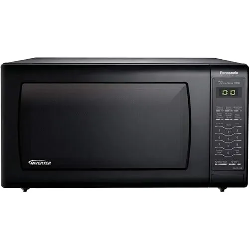 Panasonic NN-SN736B Black 1.6 Cu. Ft. Countertop Microwave Oven with Inverter Technology