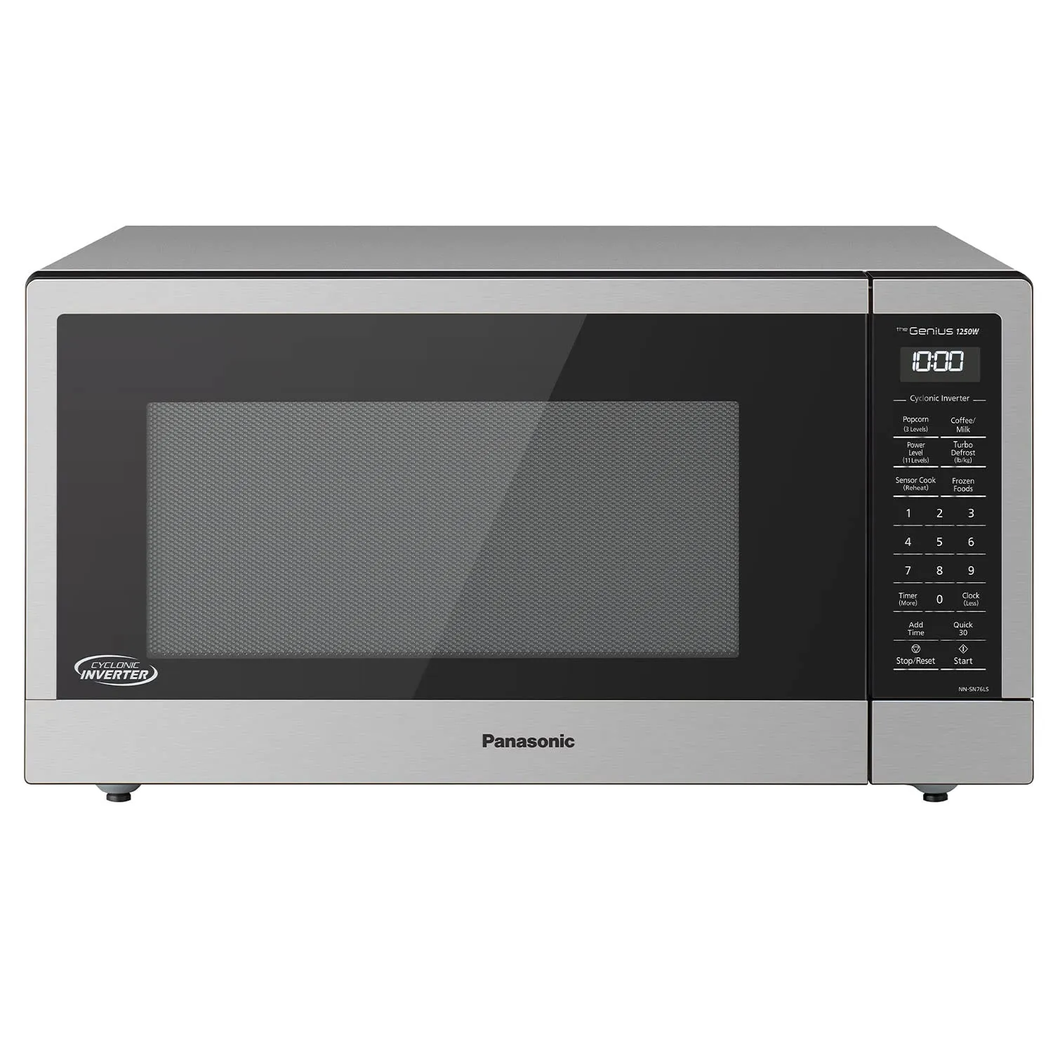 Panasonic NN-SN76LS 1.6 cu.ft Cyclonic Inverter Microwave, 1250W, Stainless Steel, Genius Sensor