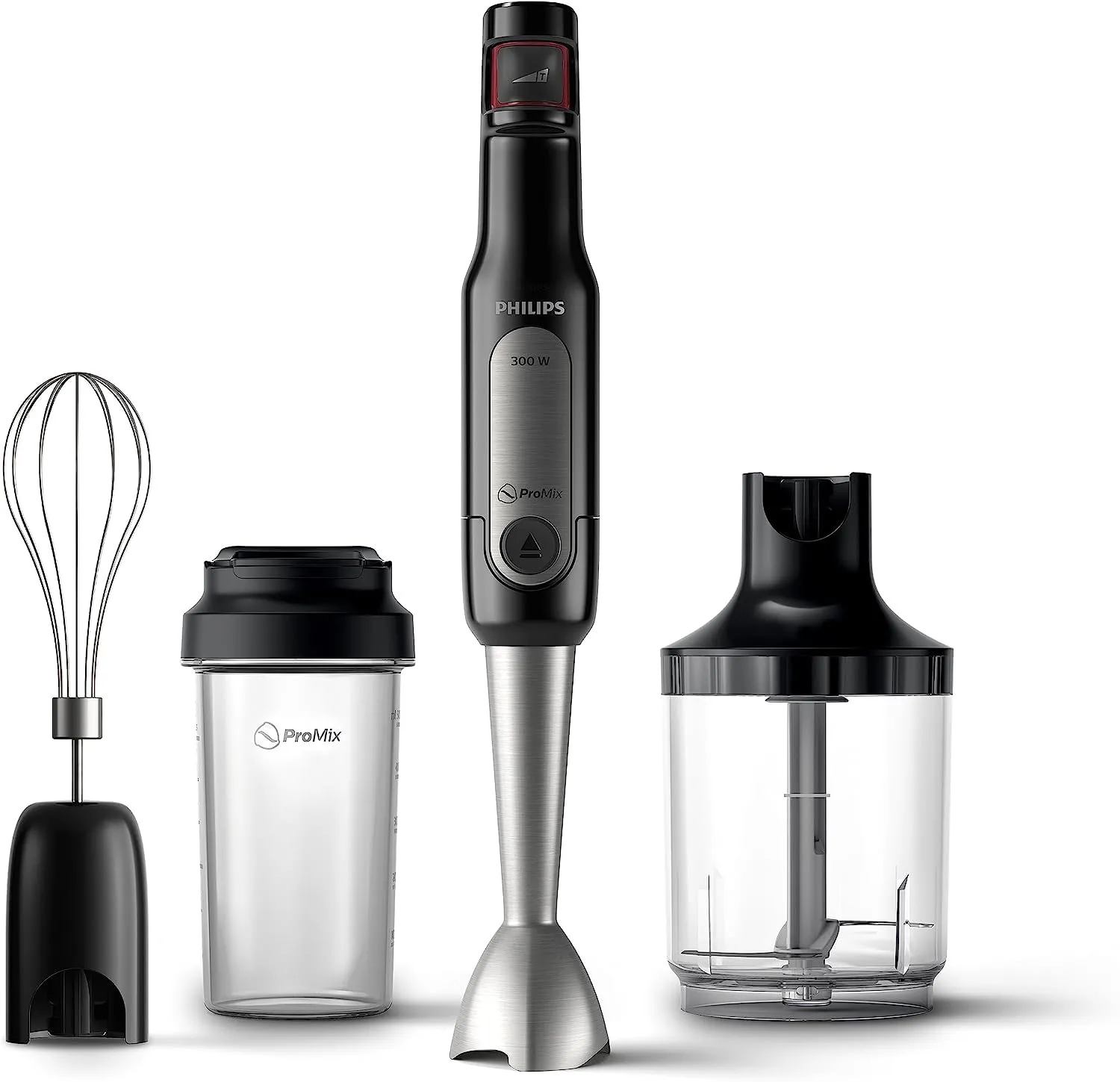 Philips ProMix Viva Handblender 300W, SpeedTouch, ProMix Tech, Black, On-the-Go Tumbler