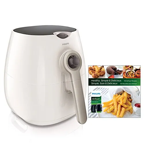 Philips Starfish Airfryer with Cookbook, White - 1.8lb/2.75qt - Healthy Cooking, 150 Recipes