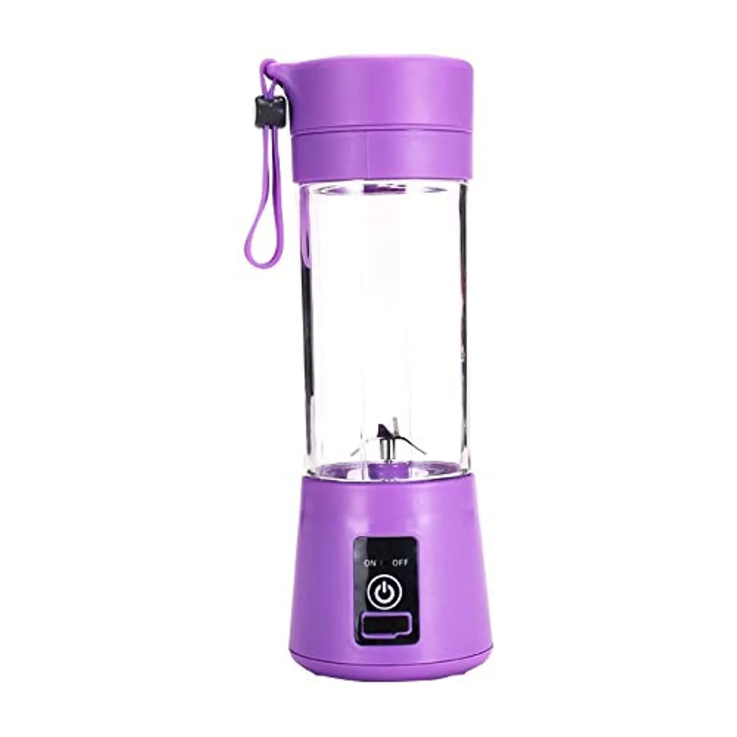 Portable Blender, Mini Smoothie Mixer Rechargeable USB, 380ml Capacity, Purple