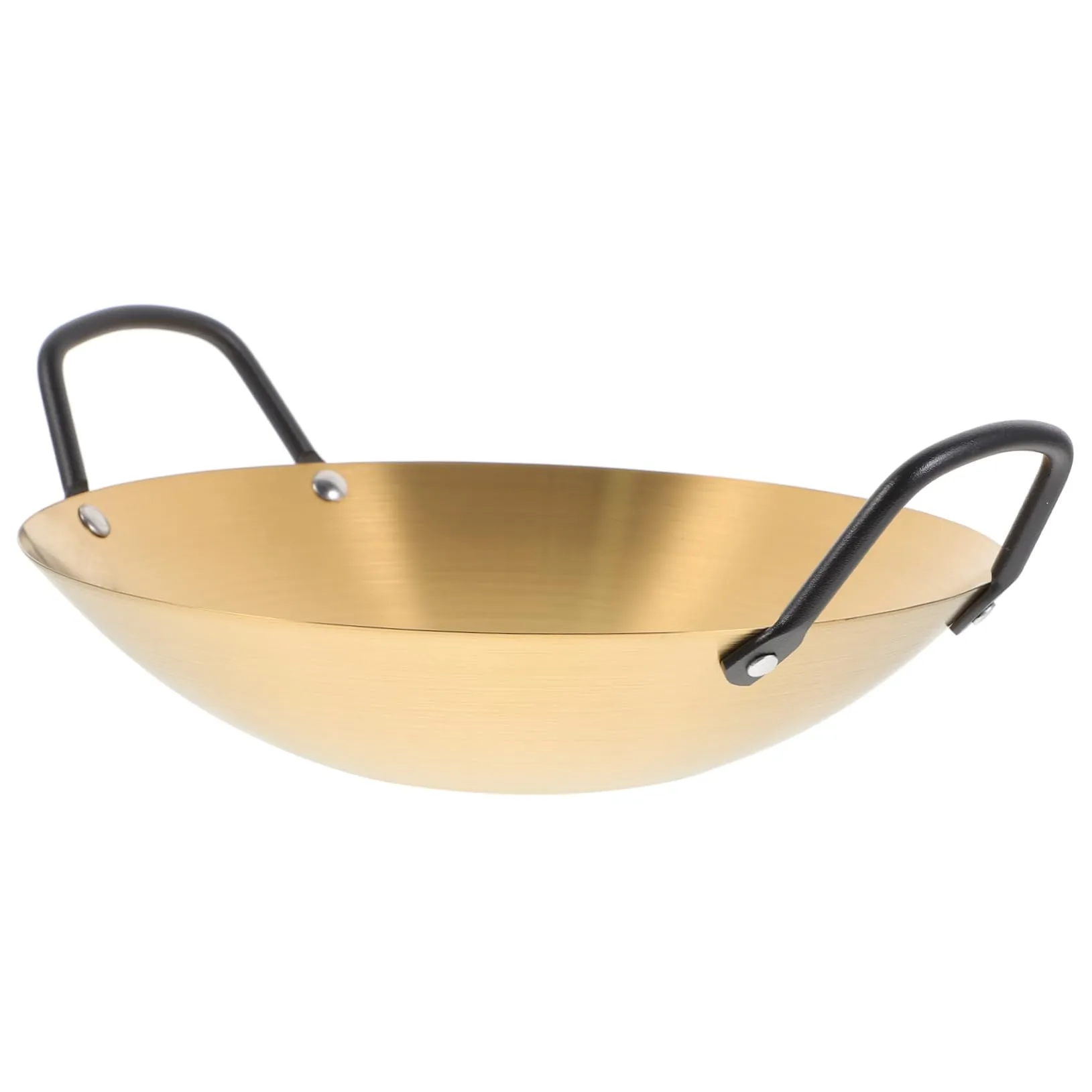 Pot Cooking Utensil 28.50x24.00CM Nonstick Stainless Steel Wok Pan with Double Handles