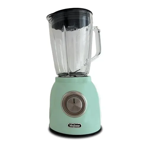 Powerful Kitchen Blender with 1.5L Glass Jar, 304 Stainless Steel Blades, 21000RPM Speed