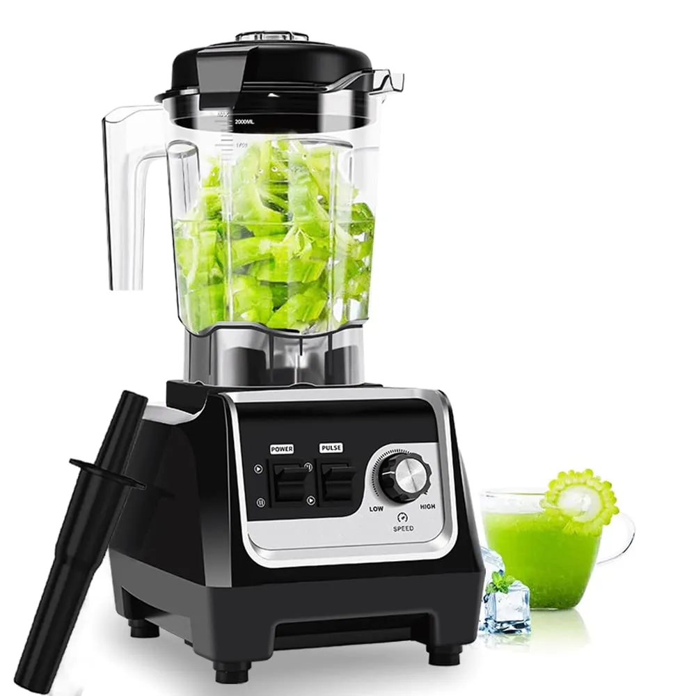 Professional Kitchen Blender 1800W, 2000ml Smoothie Maker with Variable Speed & Self-Cleaning