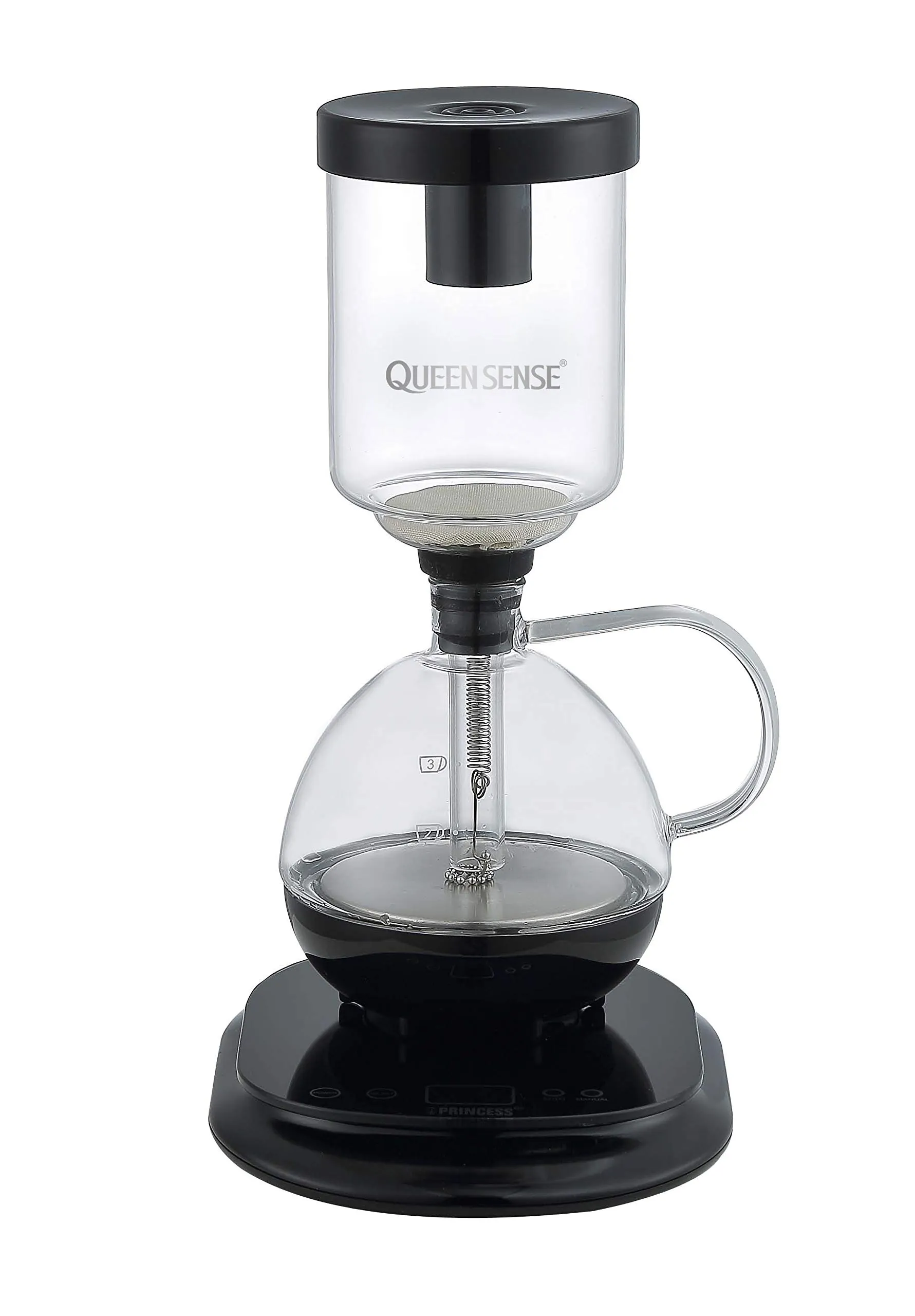 QUEEN SENSE Patented Electric Vacuum Coffee Maker CM0601, 530ml Capacity, 120V, 500W