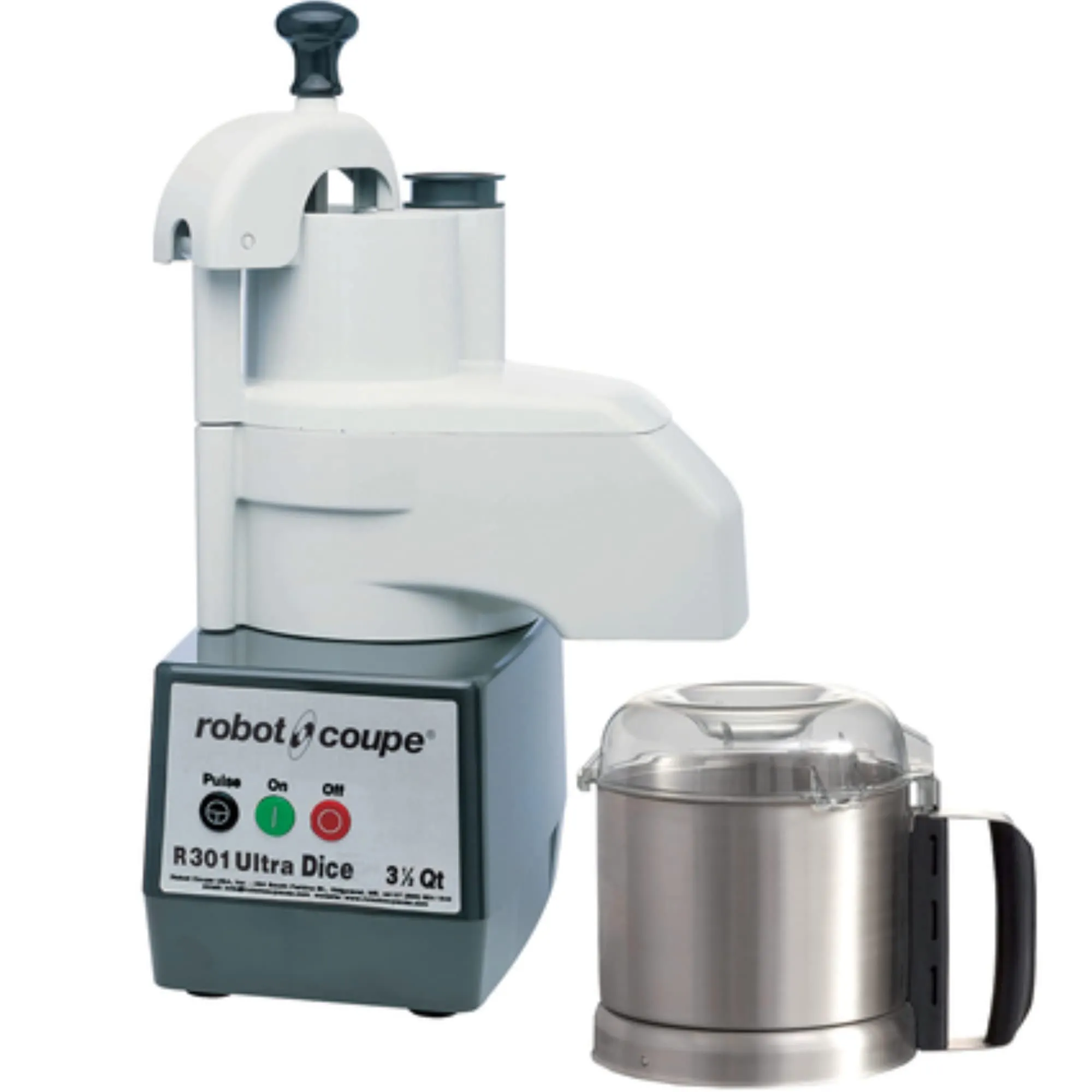 Robot Coupe R301UDICE D Series Food Processor, 3.5-Quart Stainless Steel Bowl, 120V