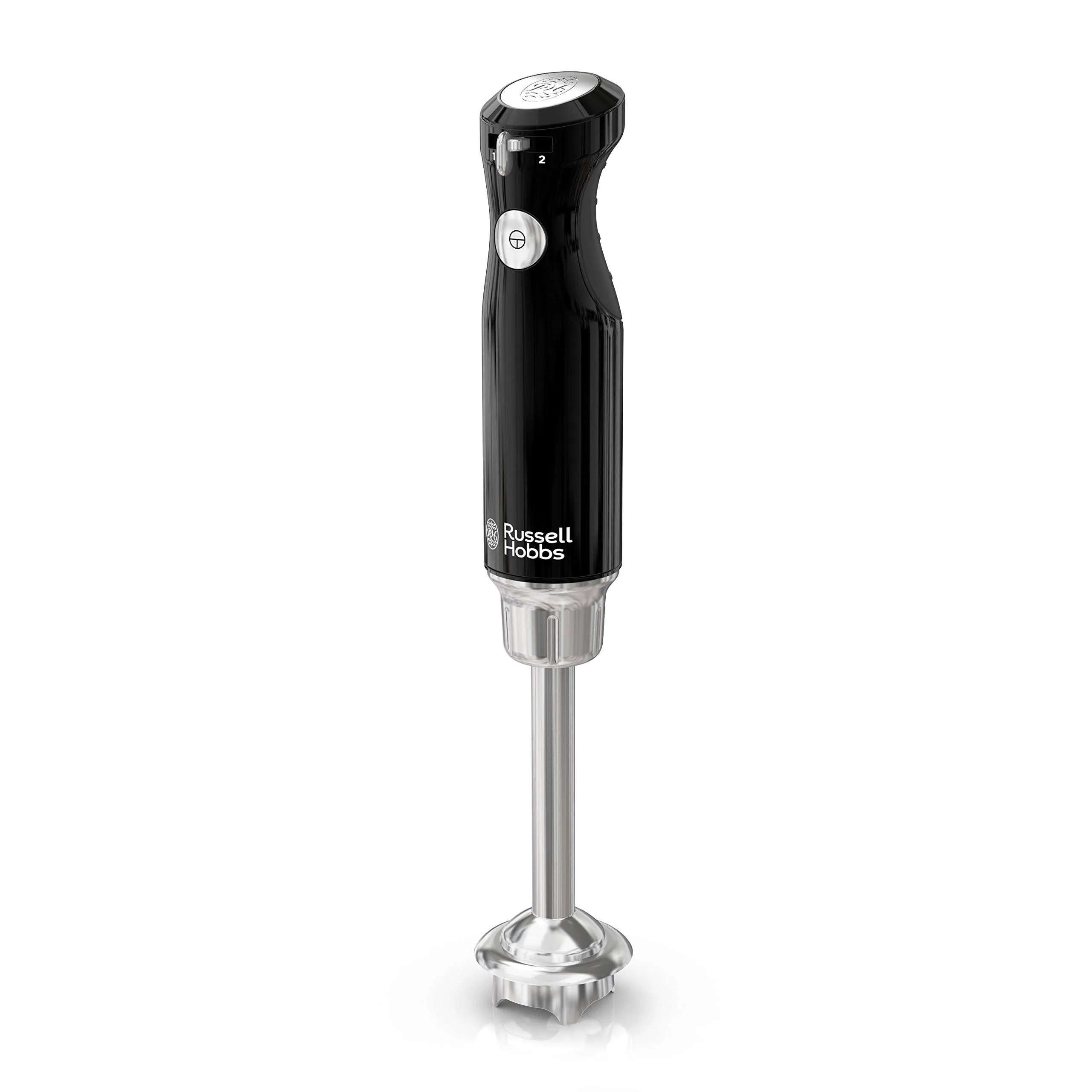 Russell Hobbs Retro Style Immersion Blender, 1.0L Beaker, Anti-Suction Blade, Black