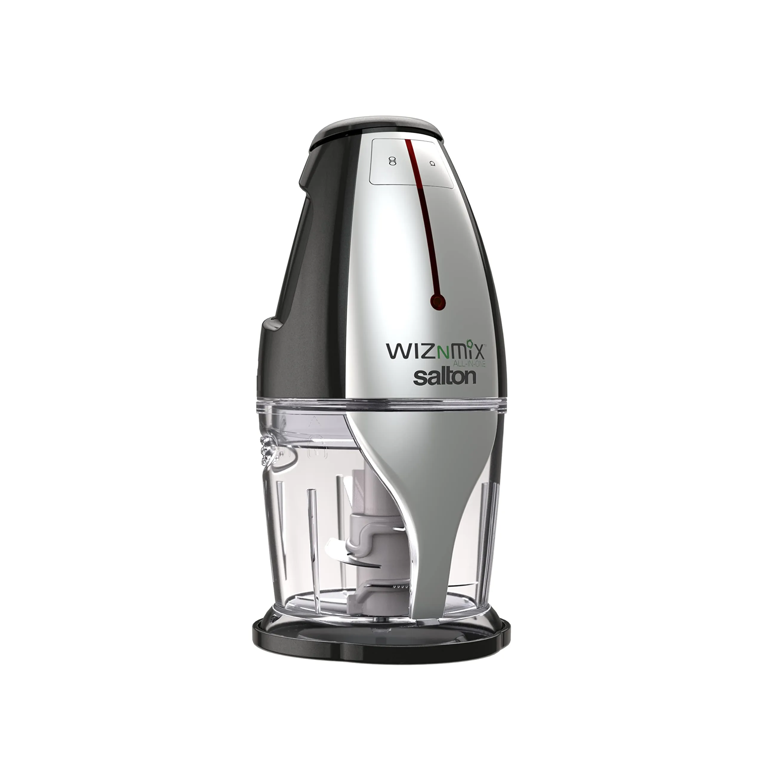 Salton WizNMix All-in-One Food Processor, Chopper & Blender, 750ml Capacity, Black (FP2102BK)