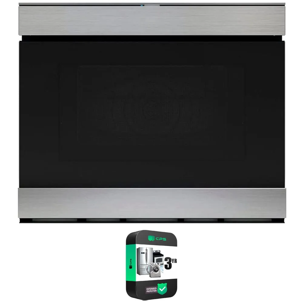 Sharp SMD2499FS 24' Smart Convection Microwave Drawer Oven Bundle with 3-Year Protection Plan