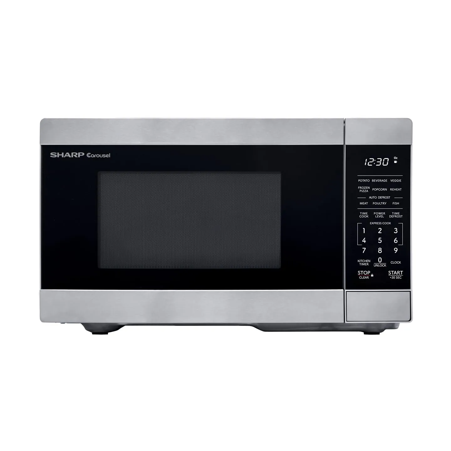 SHARP ZSMC0761KS Oven Countertop Microwave, 0.7 CuFt, Stainless Steel, 700W, 10 Power Levels