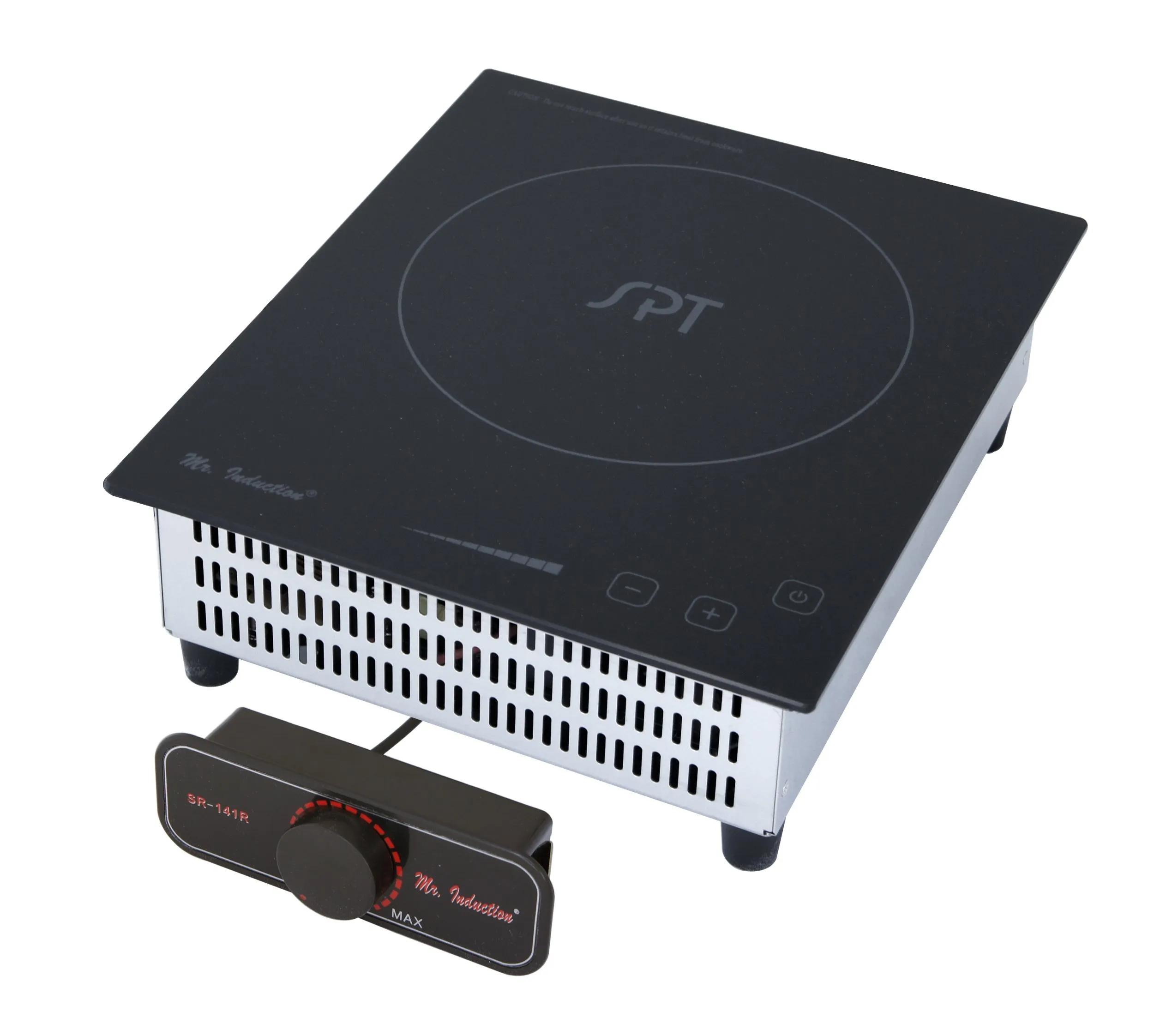 SPT Mr. Induction SR-141R Mini-Induction Cooktop, 1400W, SmartScan Technology, Compact Design