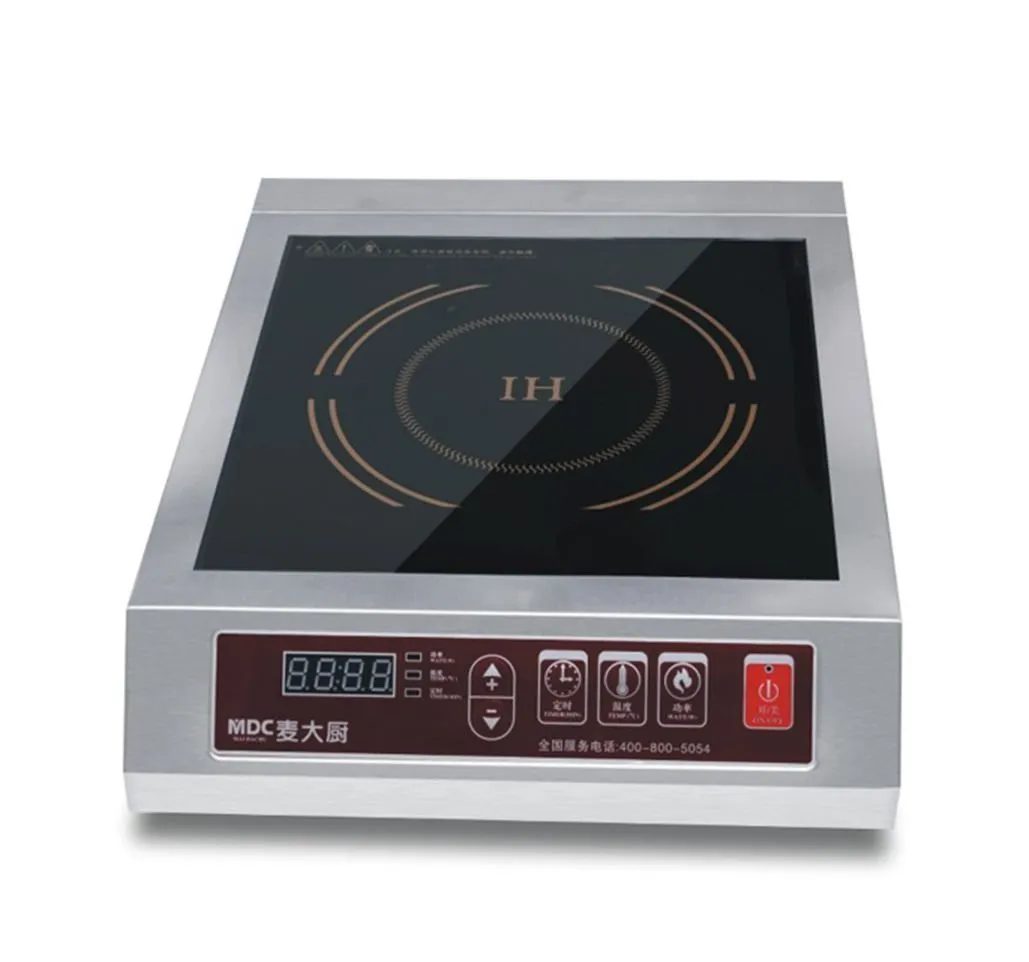 Stainless Steel 3500W Electric Induction Cooktop with Digital Display and 13 Power Levels