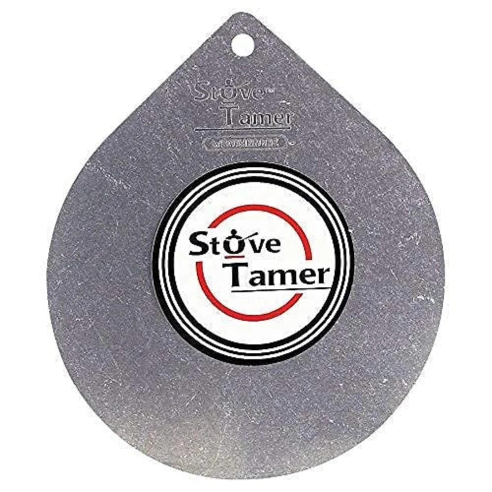 Stove Tamer Heat Diffuser by Weatherbee, 7x6 inches, Aluminum, Prevents Burning & Boiling Over